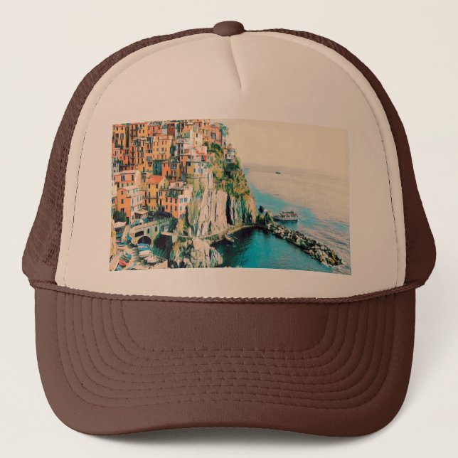 ldp Cinque Terre - Manarola Truckerkappe (Vorderseite)