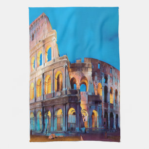 ldp COLOSSEUM Rom - nach Nacht - Geschirrtuch