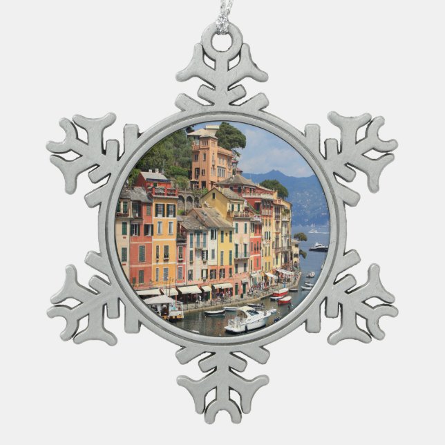 ldp PORTOFINO - Best View.j Schneeflocken Zinn-Ornament (Vorderseite)