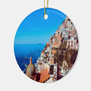 ldp POSITANO - Amalfi Küste - Panorama Keramik Ornament