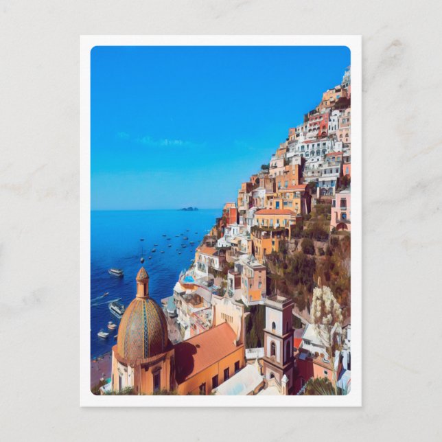 ldp POSITANO - Amalfi Küste - Panorama Postkarte (Vorderseite)