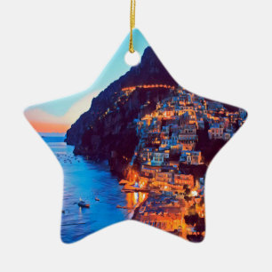 ldp POSITANO Amalfi Küste - Sonnenuntergang durch  Keramik Ornament