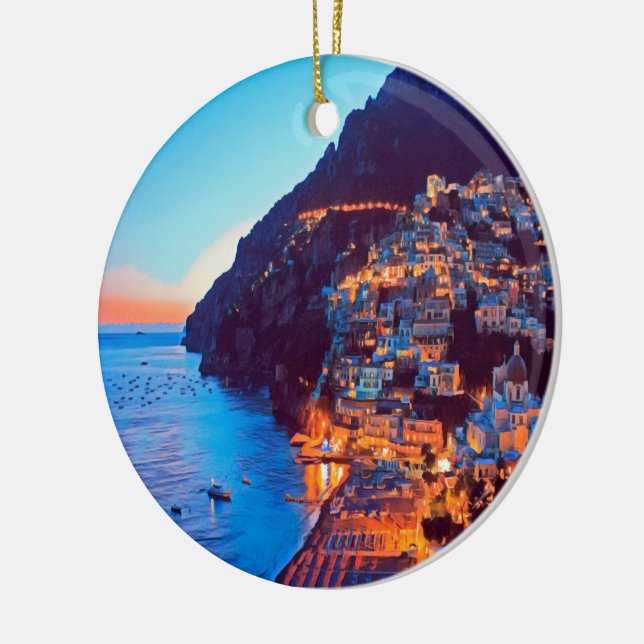 ldp POSITANO Amalfi Küste - Sonnenuntergang durch  Keramik Ornament (Links)