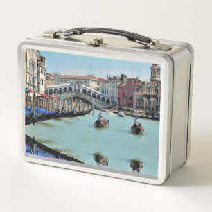 ldp RIALTO BRIDGE - Venedig - Kanal Grande Metall Brotdose