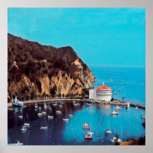 ldp SANTA CATALINA INSEL - Hafen - Poster