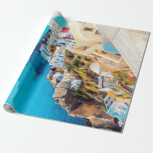 ldp SANTORINI - Panorama - Geschenkpapier