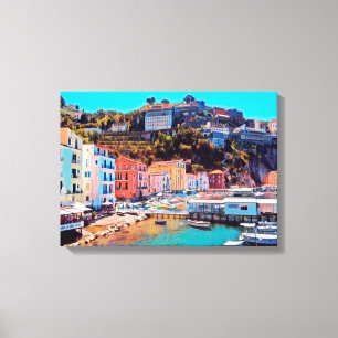 ldp SORRENTO - Panorama - Strand - Leinwanddruck