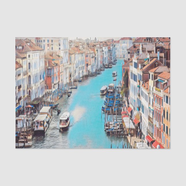 ldp VENICE - Aussicht auf den Canale Grande von Ri Seidenpapier (Vorderseite)