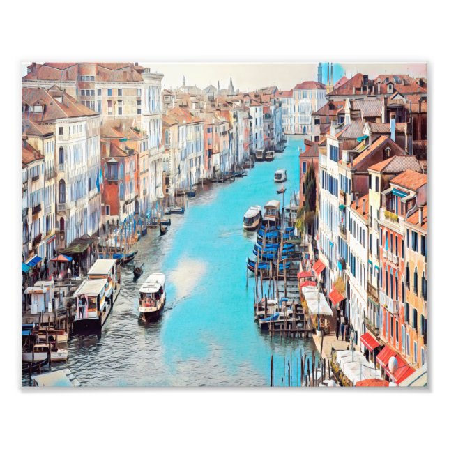 ldp VENICE - Blick auf den Canale Grande von Rialt Fotodruck (Vorne)