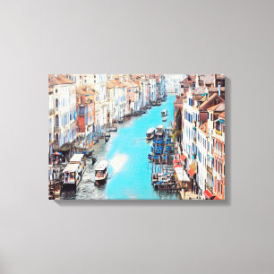 ldp VENICE - Blick auf den Canale Grande von Rialt Leinwanddruck