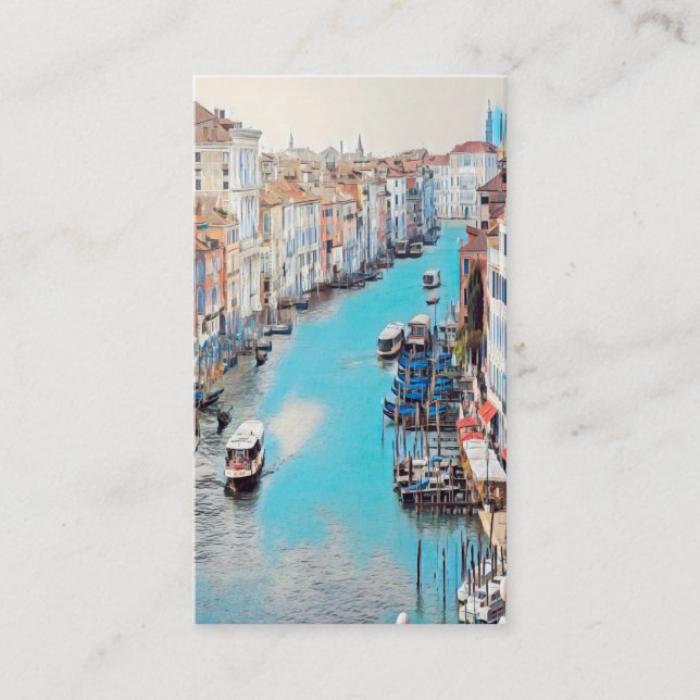 ldp VENICE - Blick auf den Canale Grande von Rialt Visitenkarte (Vorderseite)