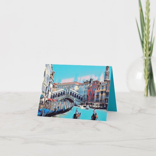 ldp VENICE - Gondeln - Rialto - Karte (Vorderseite)