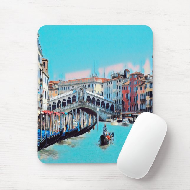 ldp VENICE - Gondeln - Rialto - Mousepad (Mit Mouse)