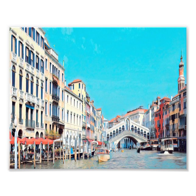 ldp VENICE - Grand Canal - Rialto Beach - Fotodruck (Vorne)