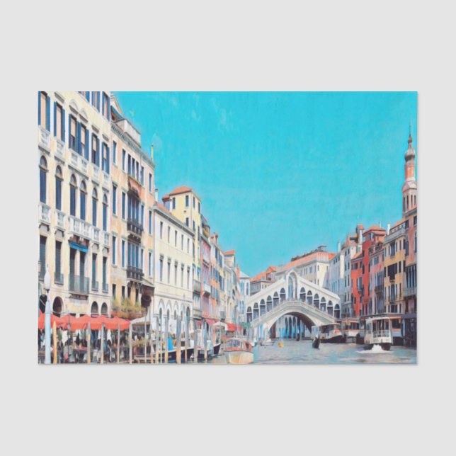 ldp VENICE - Grand Canal - Rialto Beach - Seidenpapier (Vorderseite)