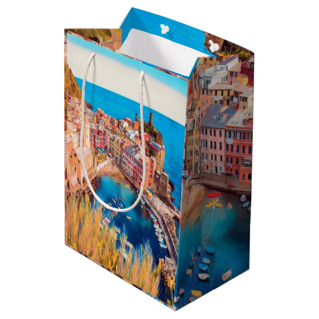 ldp VERNAZZA - Cinque Terre - Mittlere Geschenktüte (Rückseite Schrägansicht)
