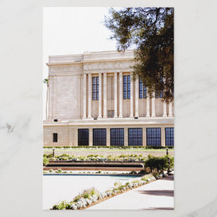 LDS Mormon Mesa Arizona Tempelbild Briefpapier