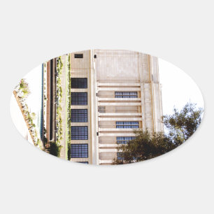 LDS Mormon Mesa Arizona Tempelbild Ovaler Aufkleber