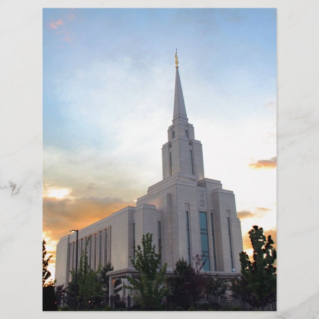 LDS mormon Oquirrh Mountain Utah Tempel (Vorderseite)