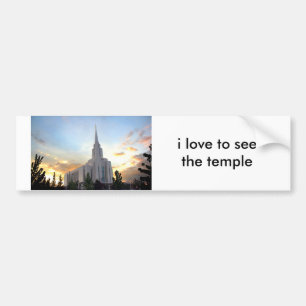 LDS mormon Oquirrh Mountain Utah Tempel Autoaufkleber
