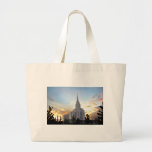 LDS Mormon Oquirrh Mountain Utah Tempel Jumbo Stoffbeutel
