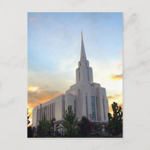 LDS Mormon Oquirrh Mountain Utah Tempel Postkarte