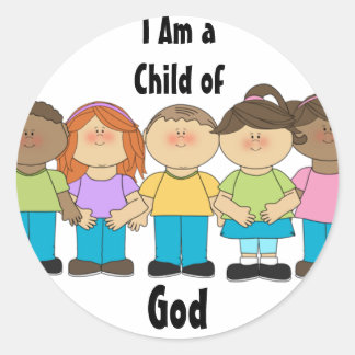 LDS Primärkleber - Ich bin ein Kind Gottes Runder Aufkleber