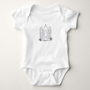 LDS Salt Lake City Tempel Baby Strampler