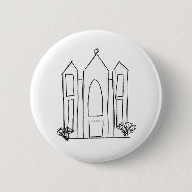 LDS Salt Lake City Tempel Button (Vorderseite)