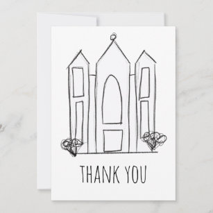 LDS Salt Lake City Tempel Dankeskarte