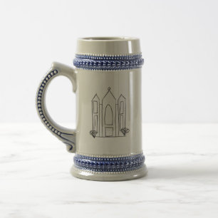 LDS Salt Lake City Tempel einfacher moderner Mormo Bierglas