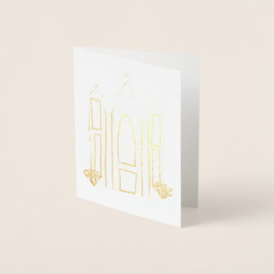 LDS Salt Lake City Tempel einfacher moderner Mormo Folienkarte