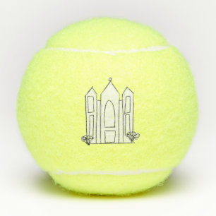 LDS Salt Lake City Tempel einfacher moderner Mormo Tennisbälle