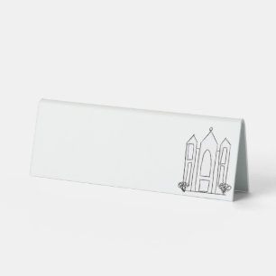 LDS Salt Lake City Tempel einfacher moderner Mormo Tischaufsteller