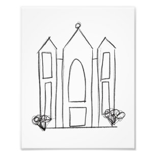 LDS Salt Lake City Tempel Fotodruck