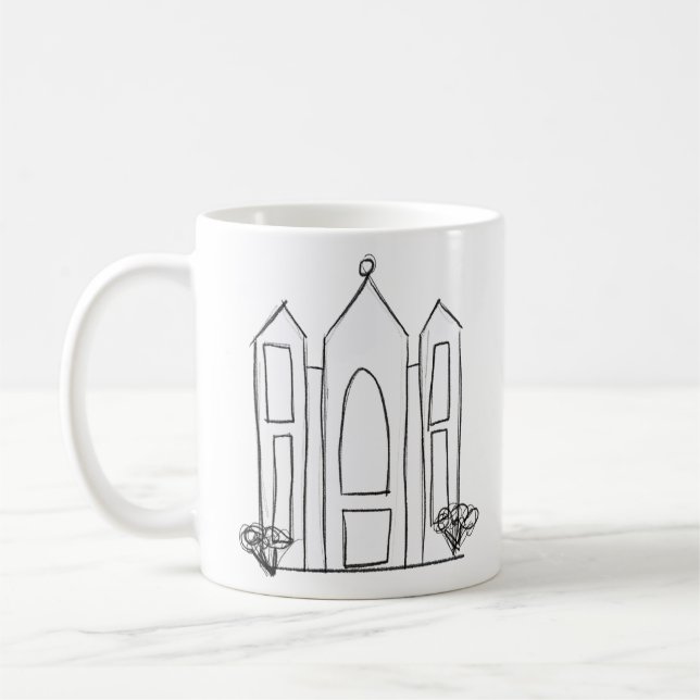 LDS Salt Lake City Tempel Kaffeetasse (Links)