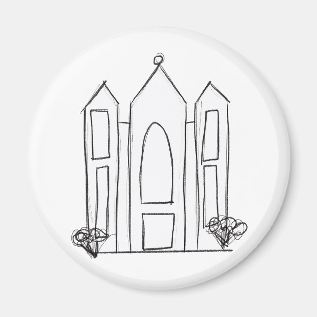 LDS Salt Lake City Tempel Magnet (Vorne)