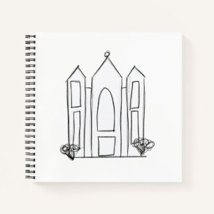 LDS Salt Lake City Tempel Notizbuch
