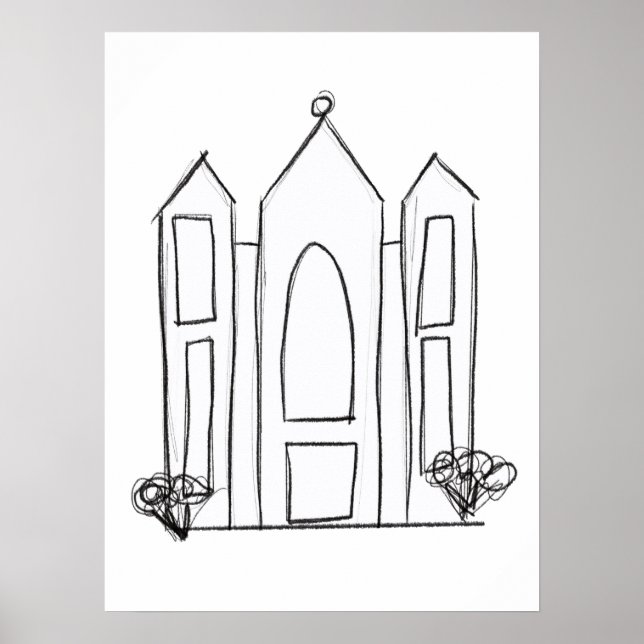 LDS Salt Lake City Tempel Poster (Vorne)