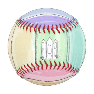 LDS Salt Lake City Tempel Regenbogen Sonnenunterga Baseball