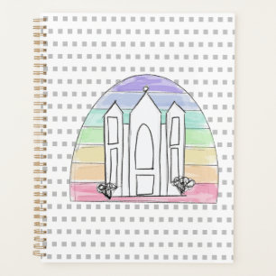 LDS Salt Lake City Tempel Regenbogen Sonnenunterga Planer