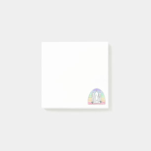LDS Salt Lake City Tempel Regenbogen Sonnenunterga Post-it Klebezettel