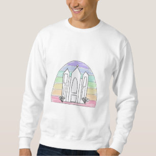 LDS Salt Lake City Tempel Regenbogen Sonnenunterga Sweatshirt