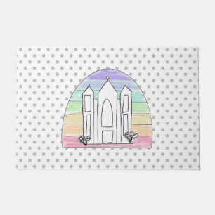 LDS Salt Lake City Tempel Regenbogenmormon Fußmatte