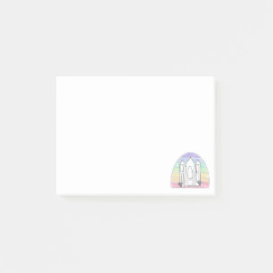 LDS Salt Lake City Tempel Regenbogenmormon Post-it Klebezettel