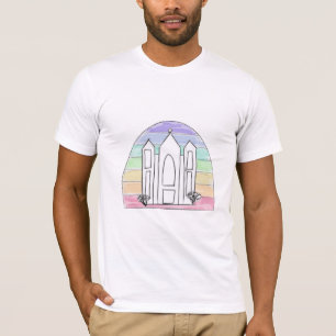 LDS Salt Lake City Tempel Regenbogenmormon T-Shirt