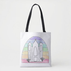 LDS Salt Lake City Tempel Regenbogenmormon Tasche