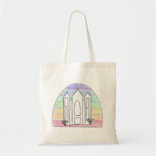 LDS Salt Lake City Tempel Regenbogenmormon Tragetasche