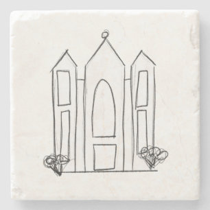 LDS Salt Lake City Tempel Steinuntersetzer