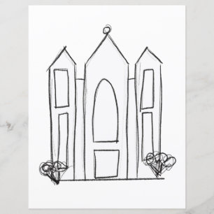 LDS Salt Lake City Temple einfaches modernes Mormo